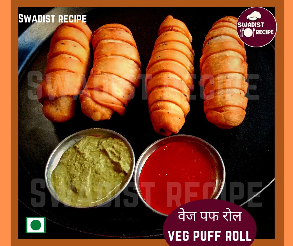 Veg puff roll Recipe Final Step